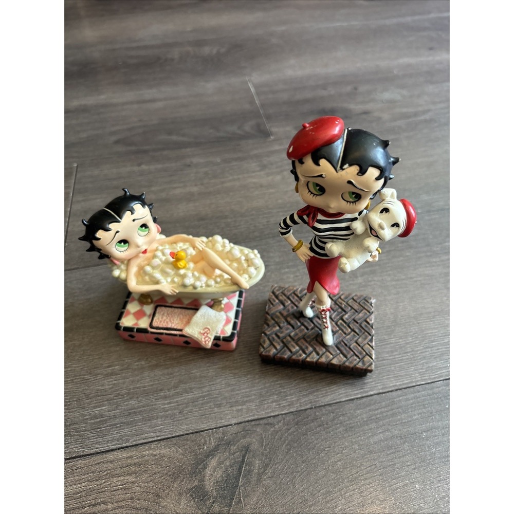 Danbury Mint Betty Boop Figurines Collection Lot 2 No Box Ooh La La Bathing Bett